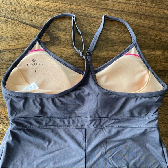 Athleta Women’s Shorebreak Swim Dress Gray Size small resort beach wear - Picture 5 of 6